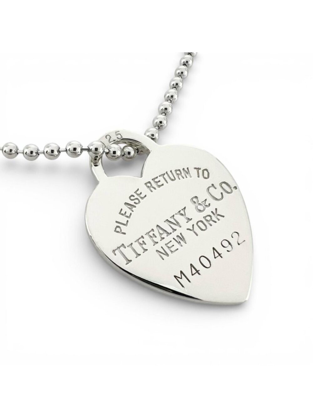 Tiffany & Co Necklace 925 Sterling Silver Return to Heart